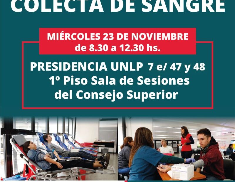 La Unlp Convoca A Una Colecta De Sangre Clip Urbano