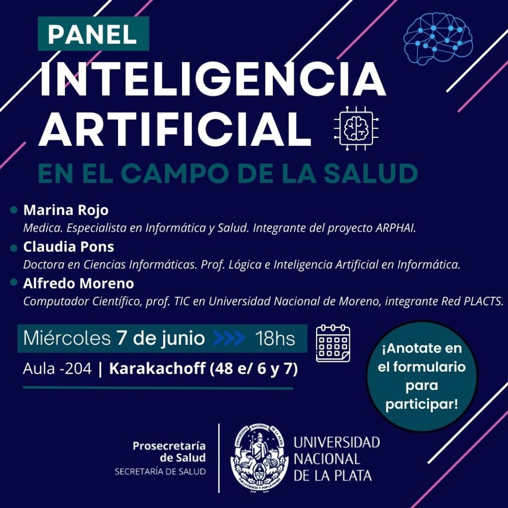 Se realizará un panel en la UNLP sobre Inteligencia Artificial en el