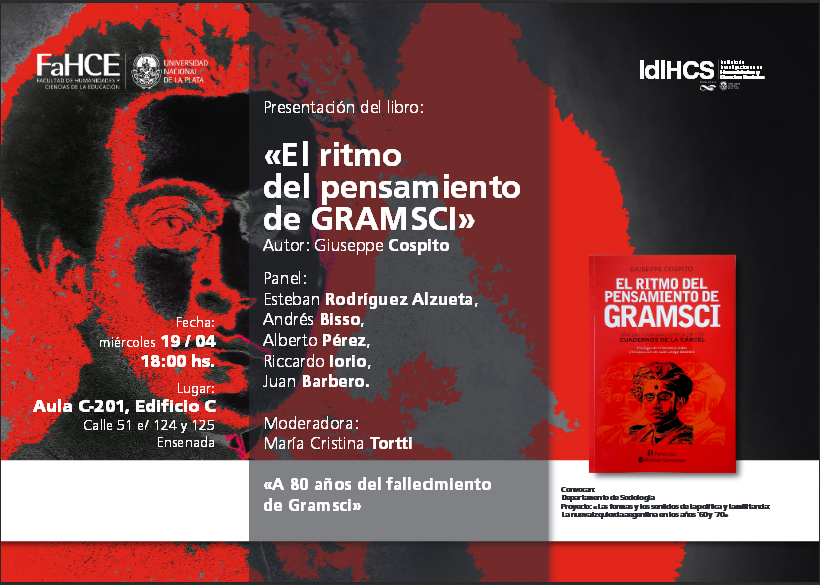 Presentación del libro El ritmo del pensamiento de Gramsci UNLP