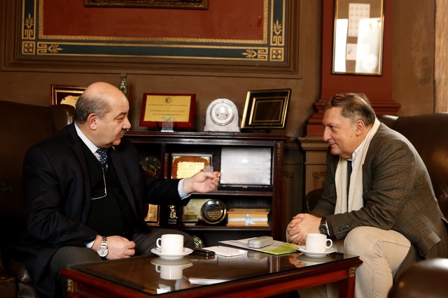 Tauber recibió la visita del presidente de la CIC Tauber recibió la visita del presidente de la CIC