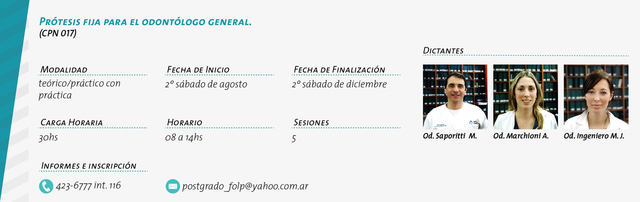 Cursos de Posgrado 2018 Cursos de Posgrado 2018