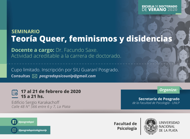 Cursos y Seminarios de Posgrado Psicología 2020 Cursos y Seminarios de Posgrado Psicología 2020