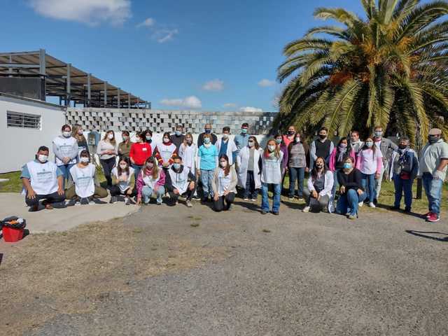 Operativo sanitario de la UNLP en Gorina
