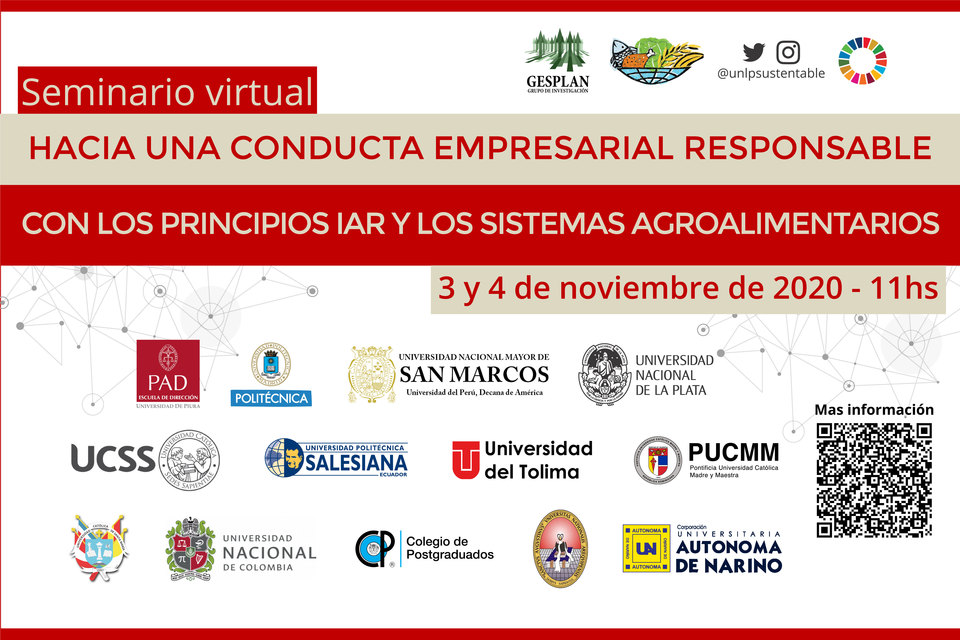 Seminario "Hacia una Conducta Empresarial Responsable con los Principios IAR y los Sist. Agroalimentarios"