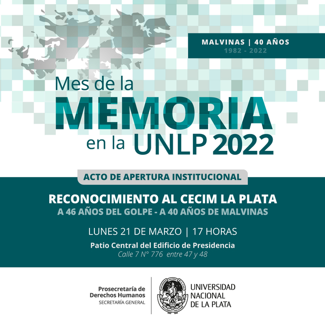 Mes de la Memoria 2022 en la UNLP