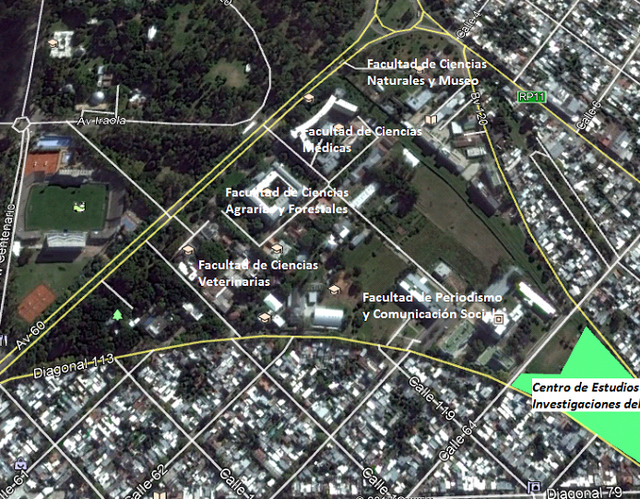 Imagen satelital del predio del futuro Centro de estudios del Agua Imagen satelital del predio del futuro Centro de estudios del Agua