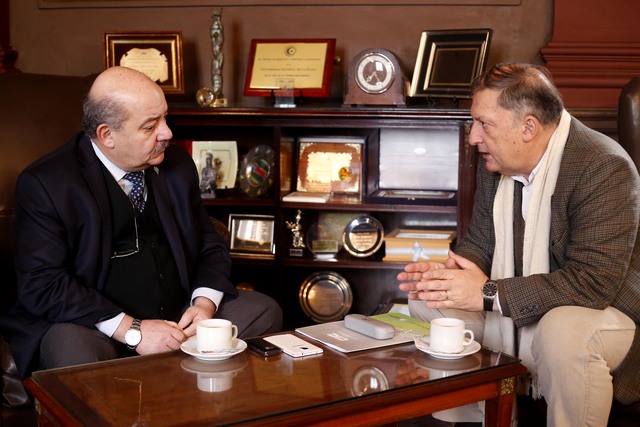 Tauber recibió la visita del presidente de la CIC Tauber recibió la visita del presidente de la CIC