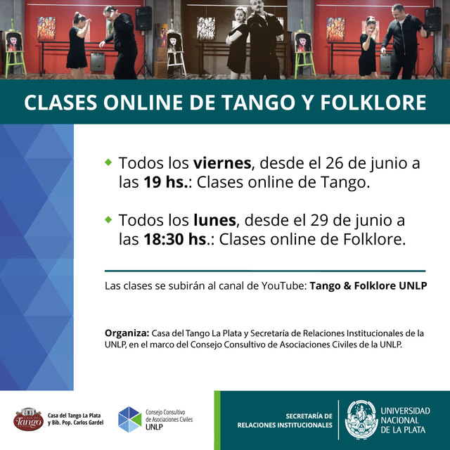 Clases Online De Tango Y Folklore Flyer Clases Online De Tango Y Folklore Flyer