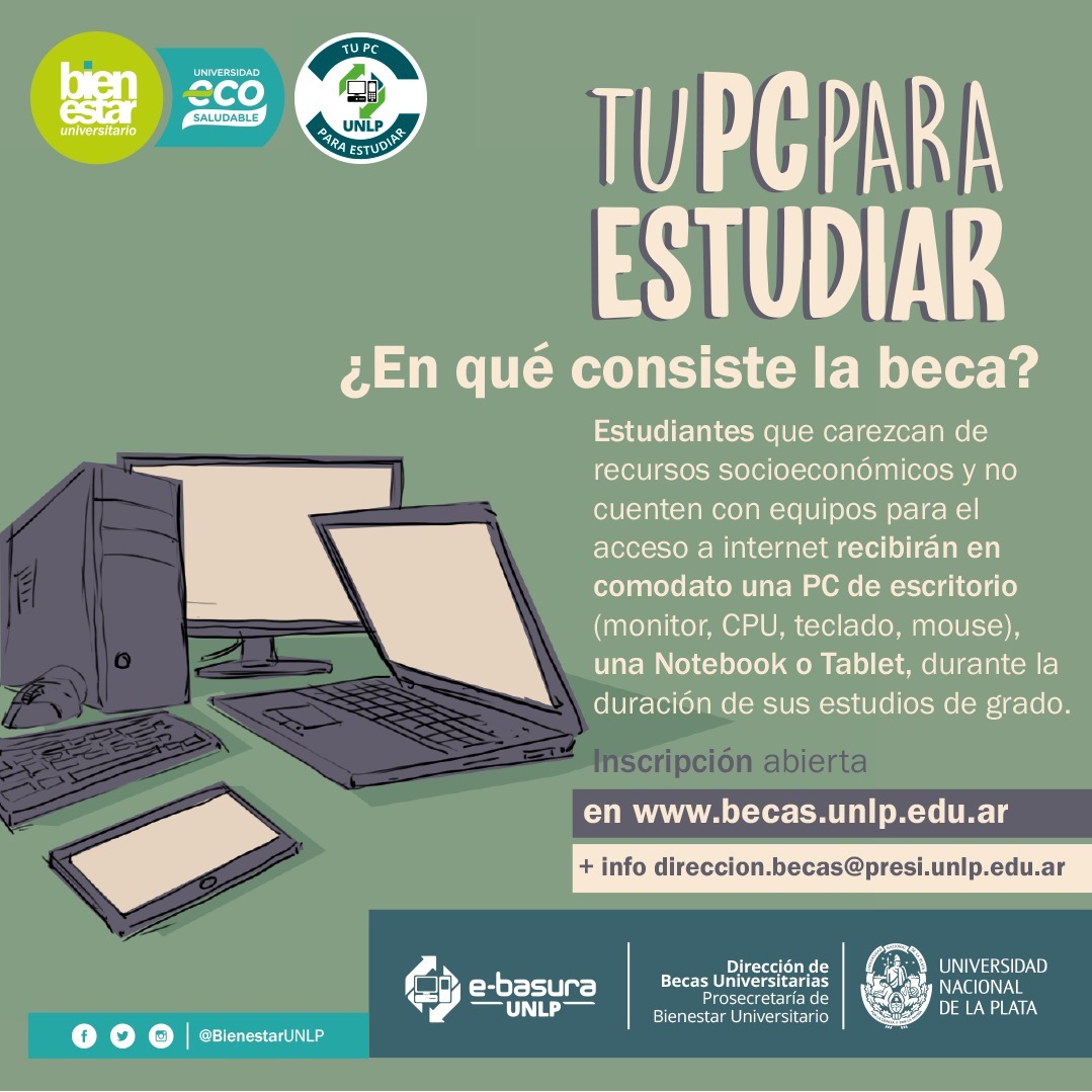 Abrió la inscripción para acceder a la beca "Tu PC para estudiar"