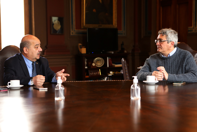 Tauber recibió al ministro de Desarrollo Agrario Bonaerense