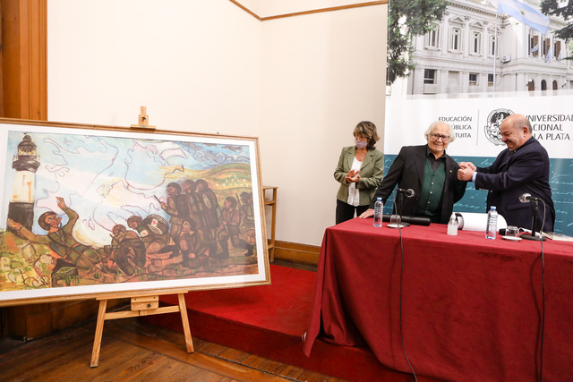 La UNLP recibió la visita de Adolfo Pérez Esquivel, Premio Nobel de la Paz y Doctor Honoris Causa
La UNLP recibió la visita de Adolfo Pérez Esquivel, Premio Nobel de la Paz y Doctor Honoris Causa