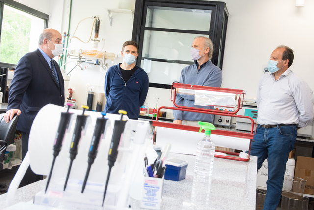 Hubo visita a los laboratorios donde la UNLP desarrolla vacunas contra el COVID-19 Hubo visita a los laboratorios donde la UNLP desarrolla vacunas contra el COVID-19