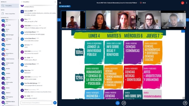 Desde hoy estudiantes secundarios de todo el país participan de la experiencia “Vivo la UNLP” virtual