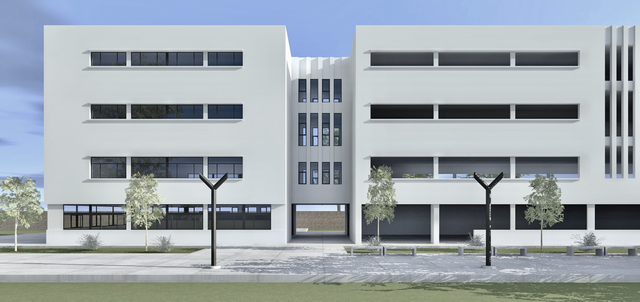 Maqueta virtual. Así se verá la facultad tras la ampliación Maqueta virtual. Así se verá la facultad tras la ampliación