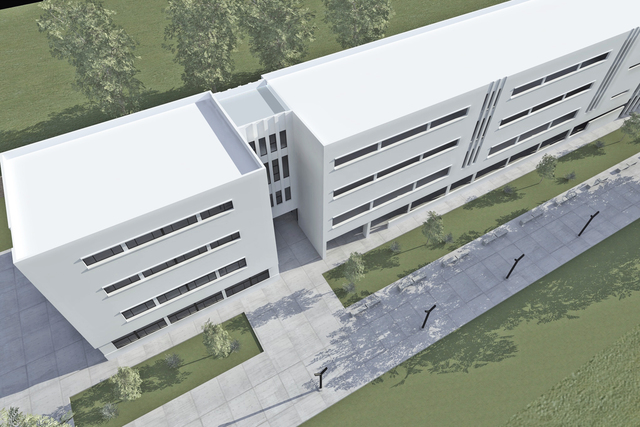 Maqueta virtual. Así se verá la facultad tras la ampliación Maqueta virtual. Así se verá la facultad tras la ampliación