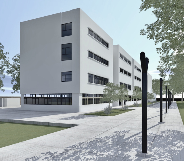 Maqueta virtual. Así se verá la facultad tras la ampliación Maqueta virtual. Así se verá la facultad tras la ampliación