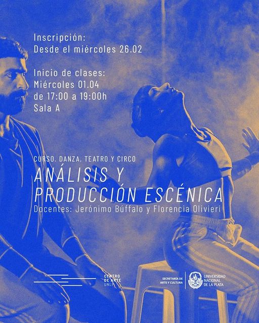 Cursos y talleres del Centro de Arte de la UNLP
Cursos y talleres del Centro de Arte de la UNLP