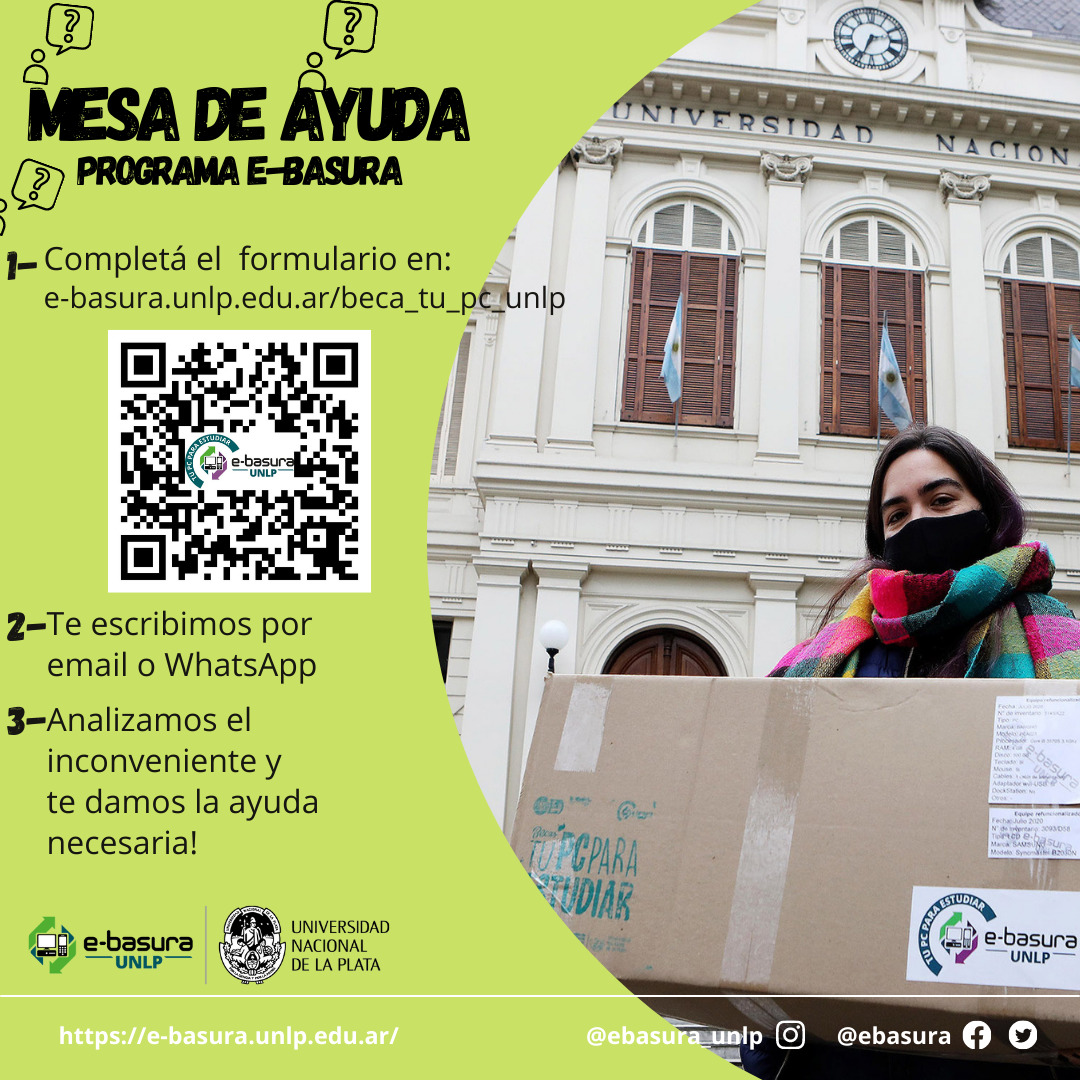 Mesa de ayuda para los beneficiarios de la Beca TU PC para estudiar Mesa de ayuda para los beneficiarios de la Beca TU PC para estudiar