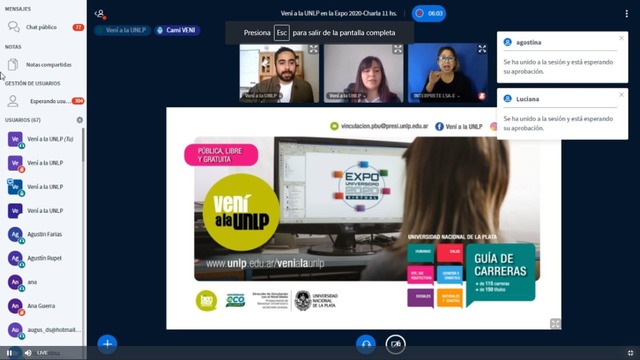 A toda virtualidad, comenzó una nueva edición de Expo Universidad