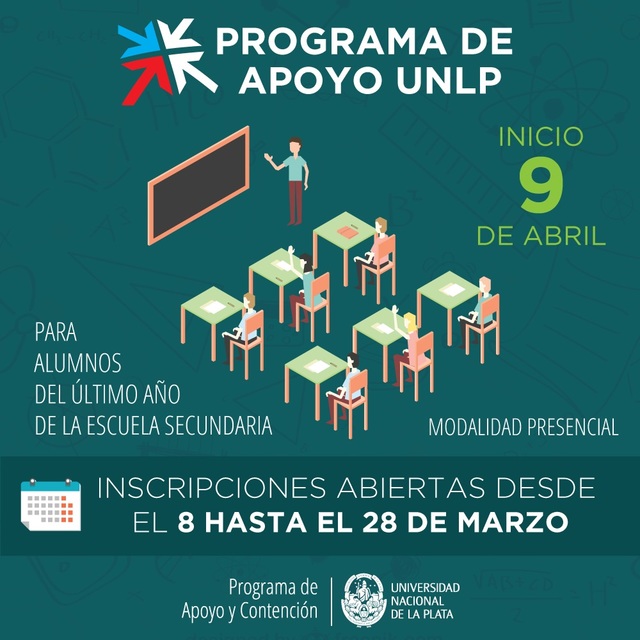 Finaliza la inscripción al Programa de Apoyo para el ingreso a la UNLP Finaliza la inscripción al Programa de Apoyo para el ingreso a la UNLP