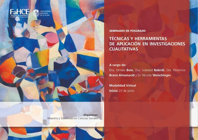 Comienzan nuevos seminarios en F. de Humanidades y Cs. de la Educación Comienzan nuevos seminarios en F. de Humanidades y Cs. de la Educación