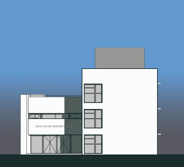 Plano del futuro edificio de investigación en Ciencias Exactas Plano del futuro edificio de investigación en Ciencias Exactas