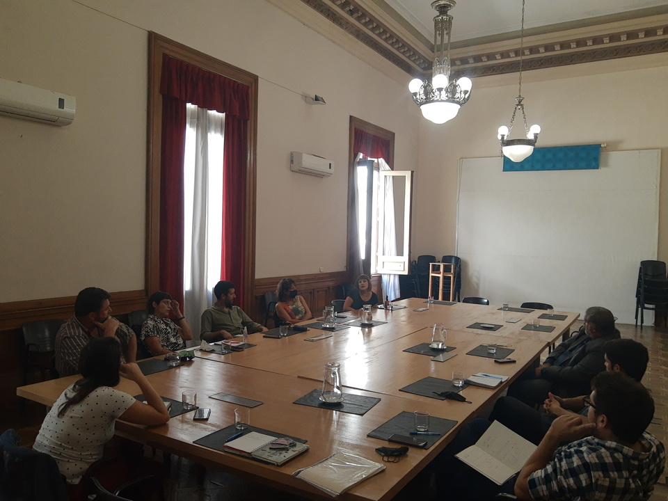 Reunión entre la Universidad Nacional de La Plata y la Comisión Provincial por la Memoria 