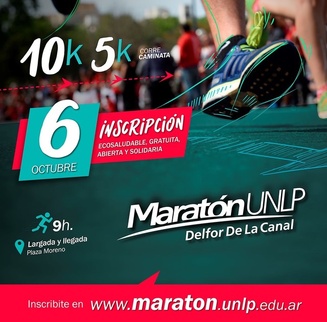 Se viene la 16° edición de la clásica maratón de la UNLP Se viene la 16° edición de la clásica maratón de la UNLP