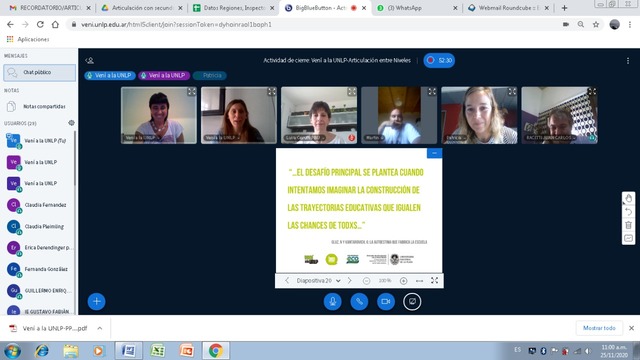 La UNLP llevó a cabo el cierre del proyecto de articulación con escuelas secundarias