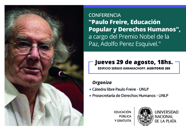 Conferencia P Rez Esquivel C Tedra Libre P Freire Conferencia P Rez Esquivel C Tedra Libre P Freire