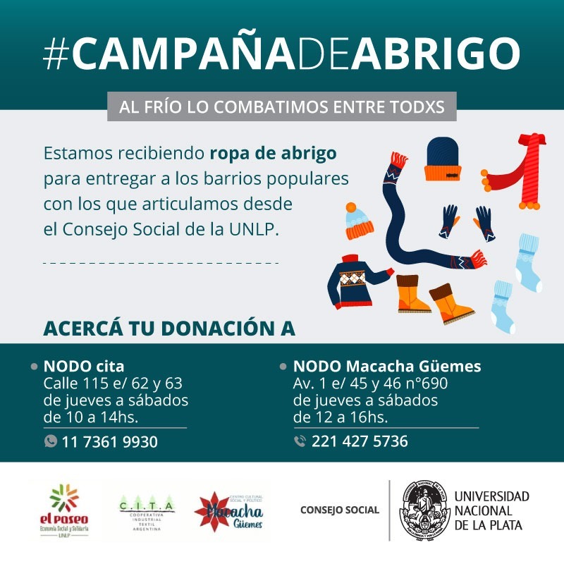 Campaña de donación de ropa de abrigo