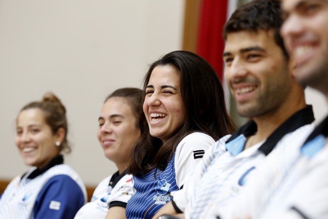 Destacados deportistas de la UNLP visitaron el Rectorado Destacados deportistas de la UNLP visitaron el Rectorado