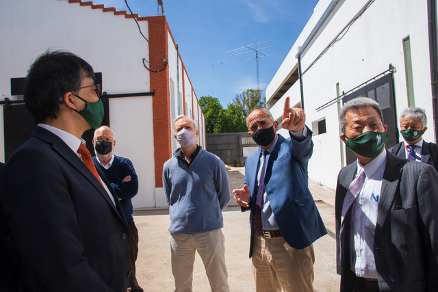 La delegación japonesa recorrió el predio donde se construye el CIB La delegación japonesa recorrió el predio donde se construye el CIB
