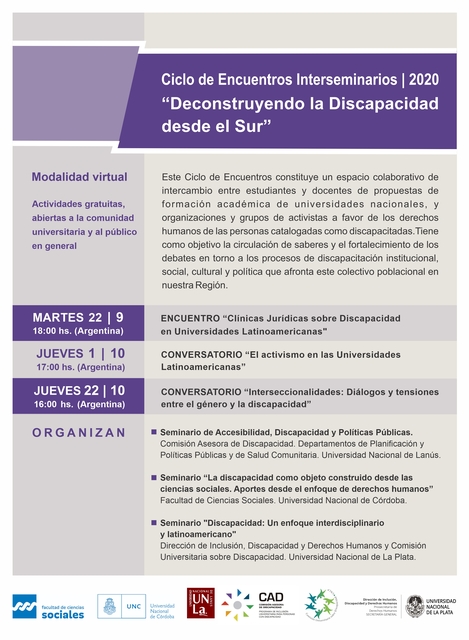 Seminario "Discapacidad: Un enfoque interdisciplinario y latinoamericano"