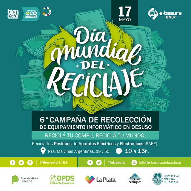 La UNLP presente en el Día Mundial del Reciclaje La UNLP presente en el Día Mundial del Reciclaje
