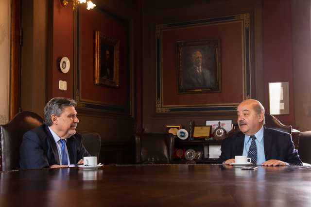 Tauber recibió la visita del director de la fundación Alma Mater de la Universidad de Bologna Tauber recibió la visita del director de la fundación Alma Mater de la Universidad de Bologna