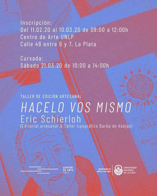 Cursos y talleres del Centro de Arte de la UNLP
Cursos y talleres del Centro de Arte de la UNLP