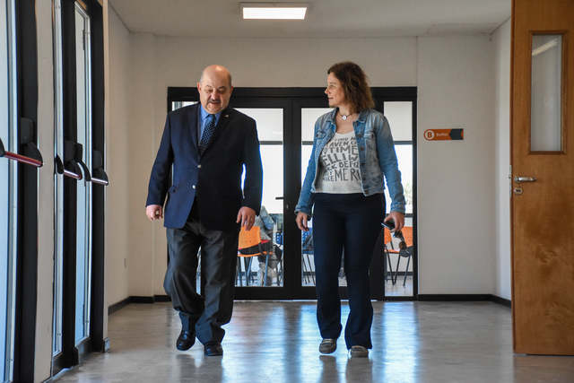 El presidente de la UNLP visitó la Escuela de Oficios El presidente de la UNLP visitó la Escuela de Oficios