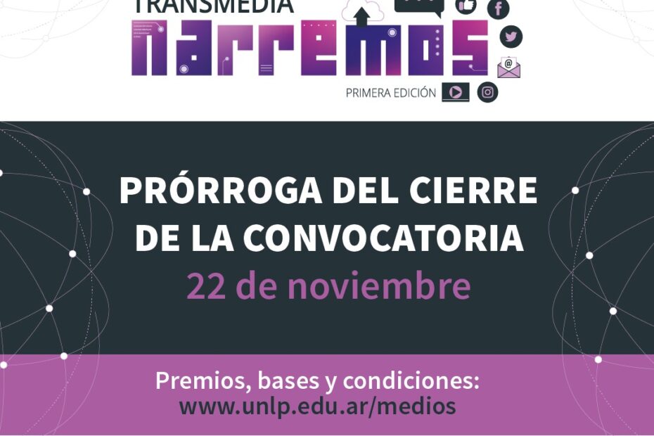 Concurso transmedia “Narremos”: Hasta el 22 de Noviembre