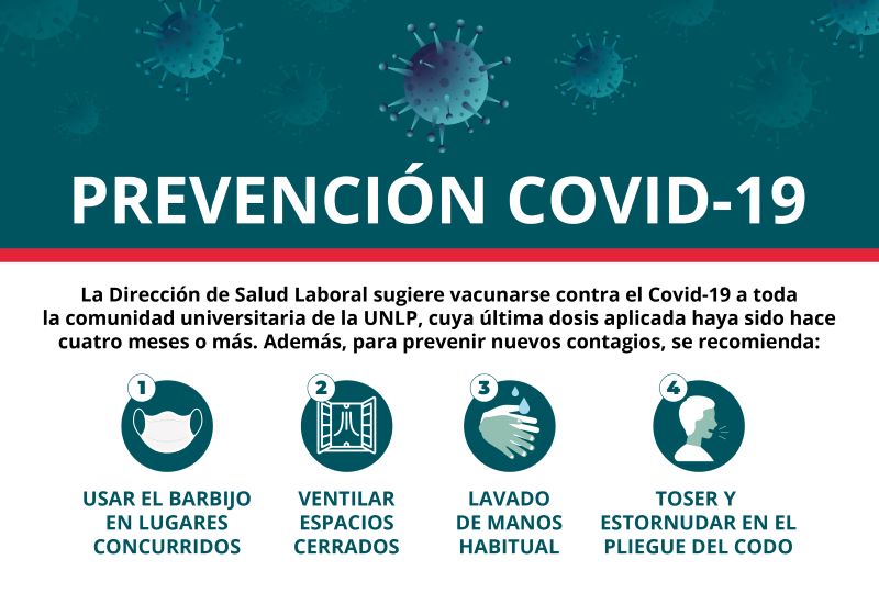 Covid-19: recomendaciones de la dirección de Salud laboral de la UNLP