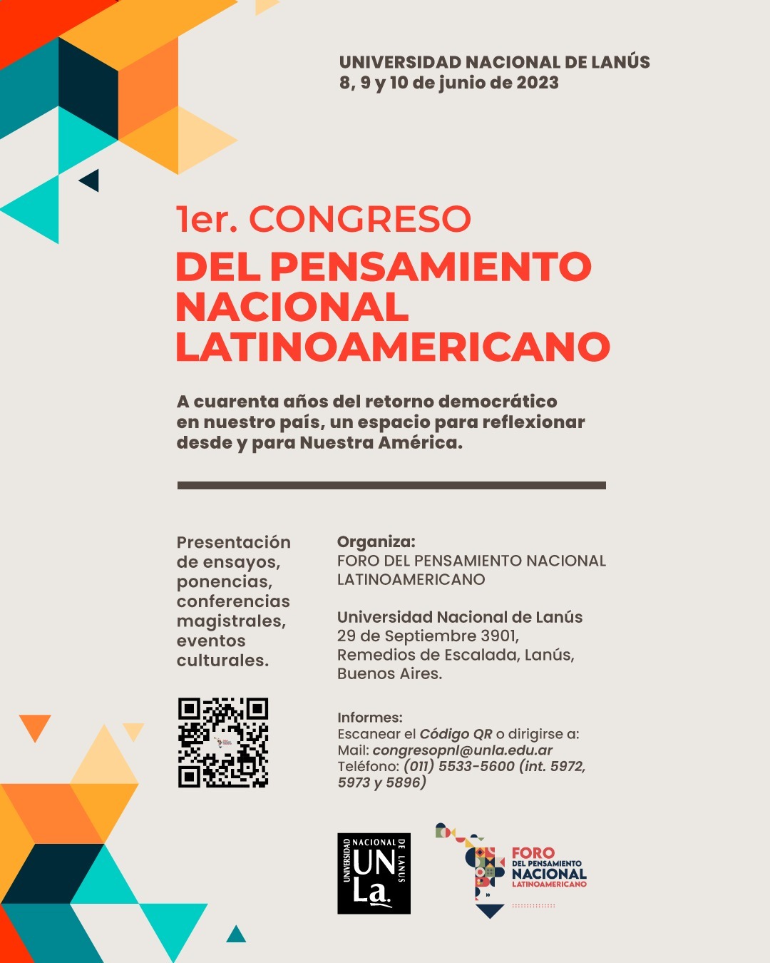 Se realizará el 1er Congreso del Pensamiento Nacional Latinaomericano ...