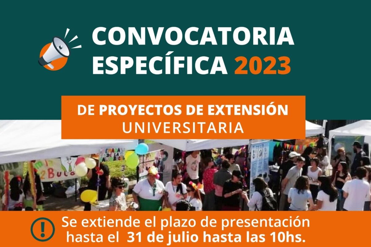 Convocatoria Específica 2023 De Proyectos De Extensión Universitaria Nuevos Plazos De 1683