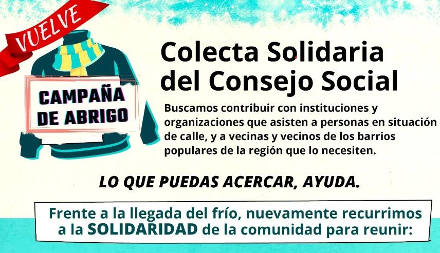 Colecta Solidaria del Consejo Social de la UNLP