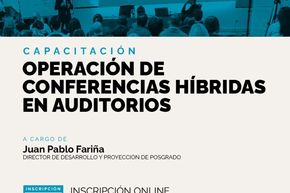 Capacitación en operación de conferencias híbridas en auditorios