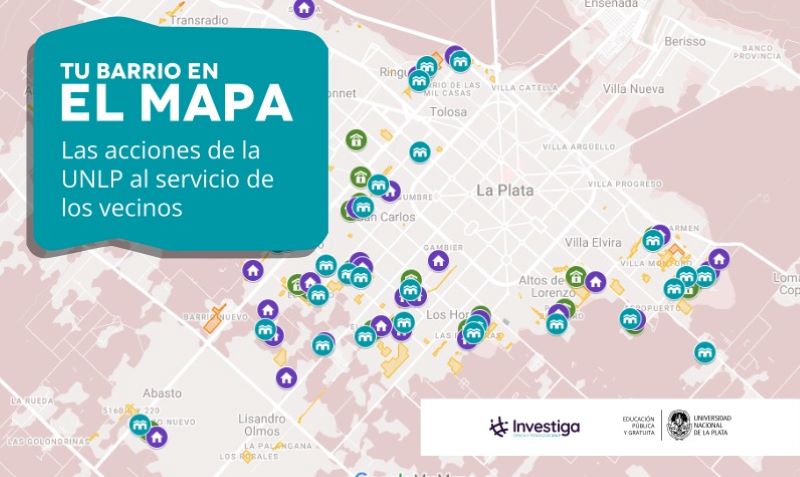 Tu barrio en el mapa: las acciones de la UNLP al servicio de los vecinos