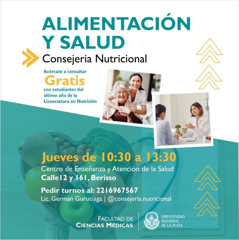 Consultorio nutricional gratuito de la UNLP en Berisso