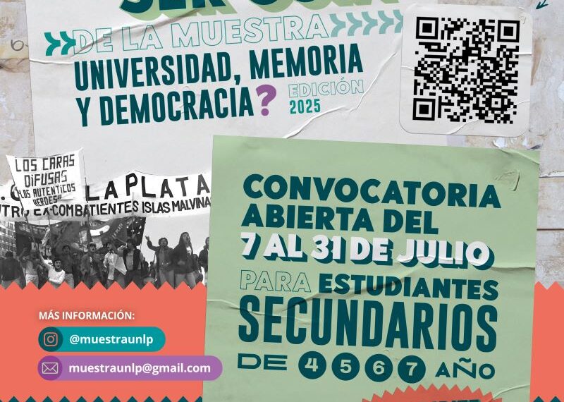 Convocatoria abierta para ser guía de la muestra “Universidad, Memoria y Democracia”