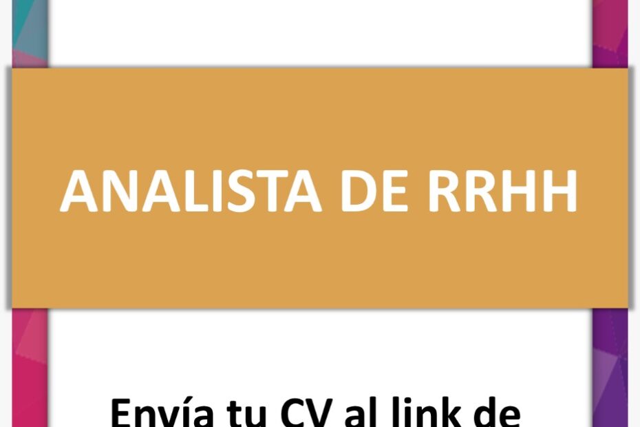 ANALISTA DE RRHH