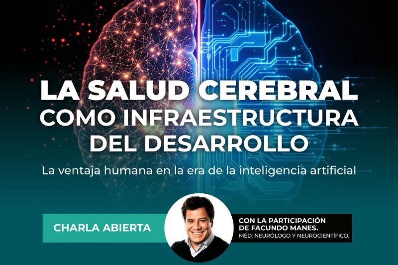Facundo Manes conversará sobre inteligencia artificial y salud cerebral