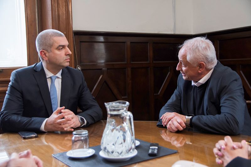 Visita del embajador de Georgia